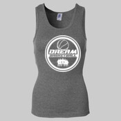 Dream Logo (white) - Ladies' Baby Rib Tank Top